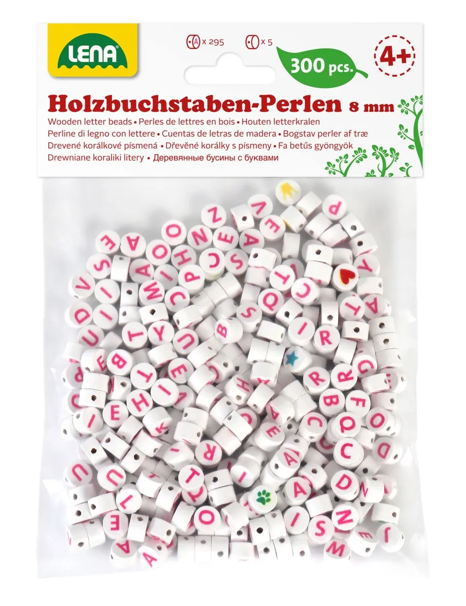 lena-glam-32050-bastelset-buchstabenperlen-holz-300-st-ck image 1