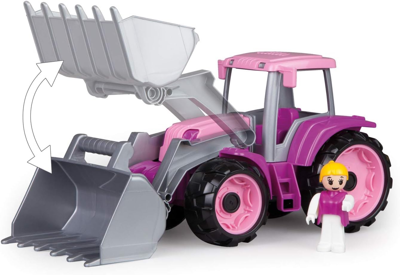 lena-truxx-traktor-pink-34-cm-mit-frontschaufel-ab-2-jahre image 2