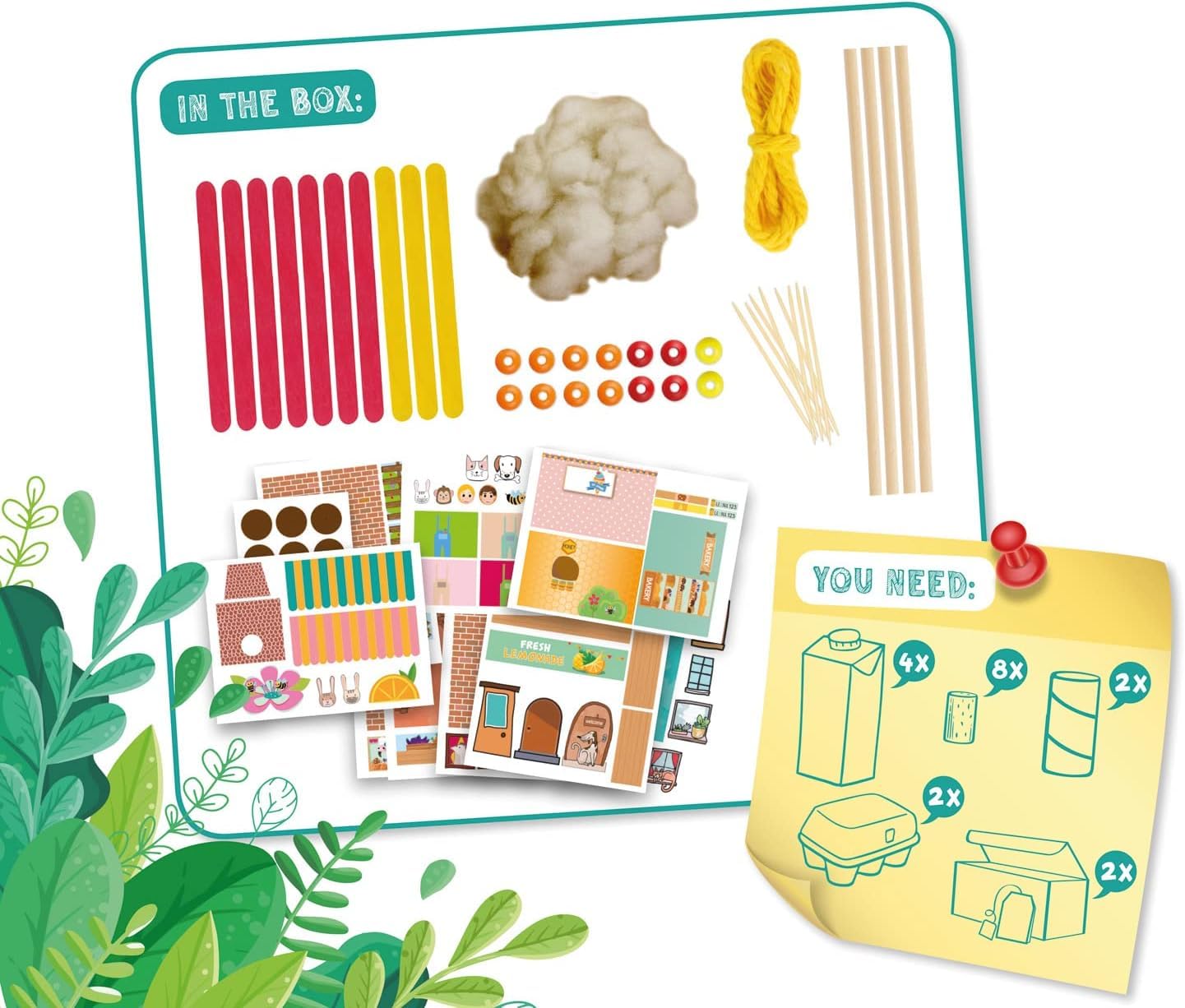 lena-diy-42830-bastelset-village-papier-dorf-ab-6-jahre image 4