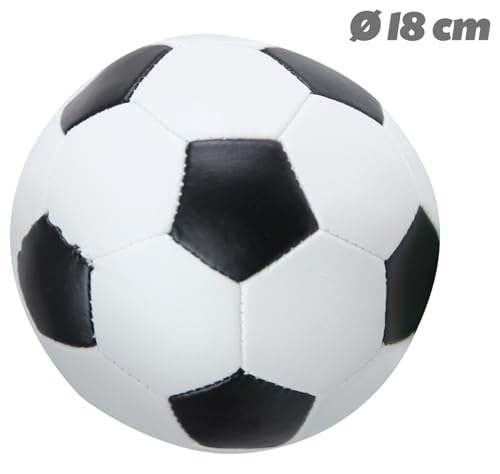 lena-aktive-soft-fu-ball-18-cm-schaumstoff-schwarz-wei image 7