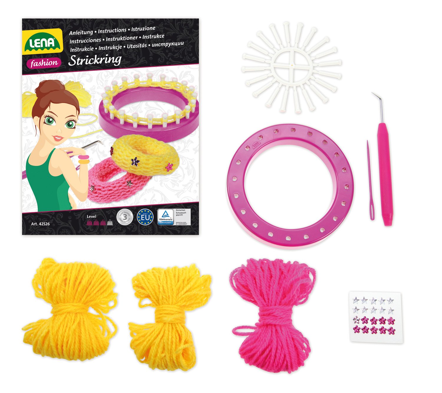 lena-creative-42526-strickset-mit-strickring-ab-6-jahre image 2
