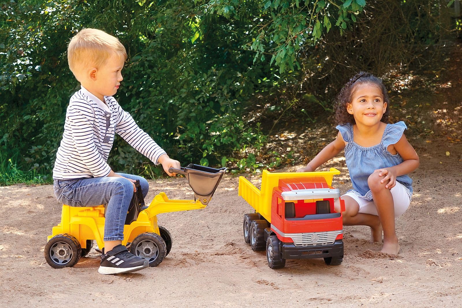 lena-giga-trucks-02048-schaufellader-64-cm-gelb-schwarz-ab-3-jahre image 5