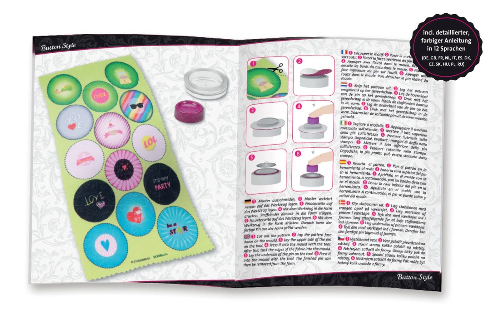 lena-fashion-button-style-pin-bastelset-10-buttons-ab-8-jahre image 3