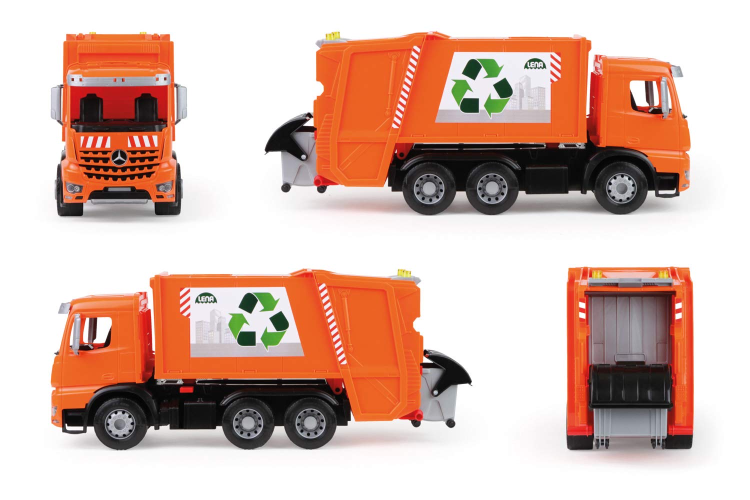 lena-worxx-m-llwagen-mercedes-arocs-53-cm-orange image 3