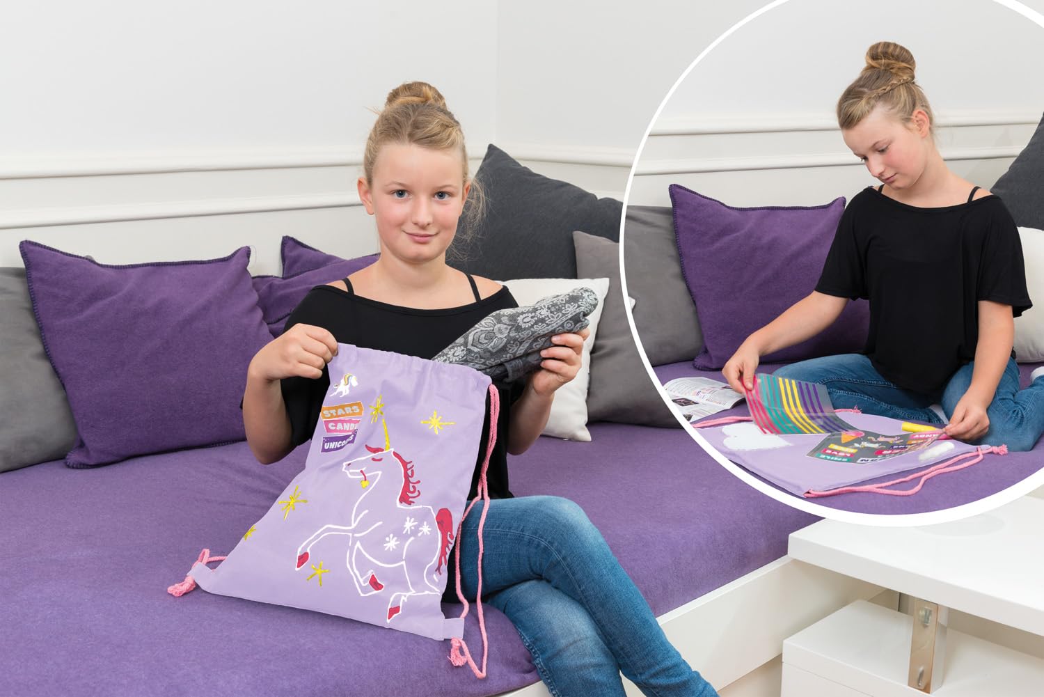 lena-fashion-rucksack-bastelset-einhorn-schwarz-diy image 5
