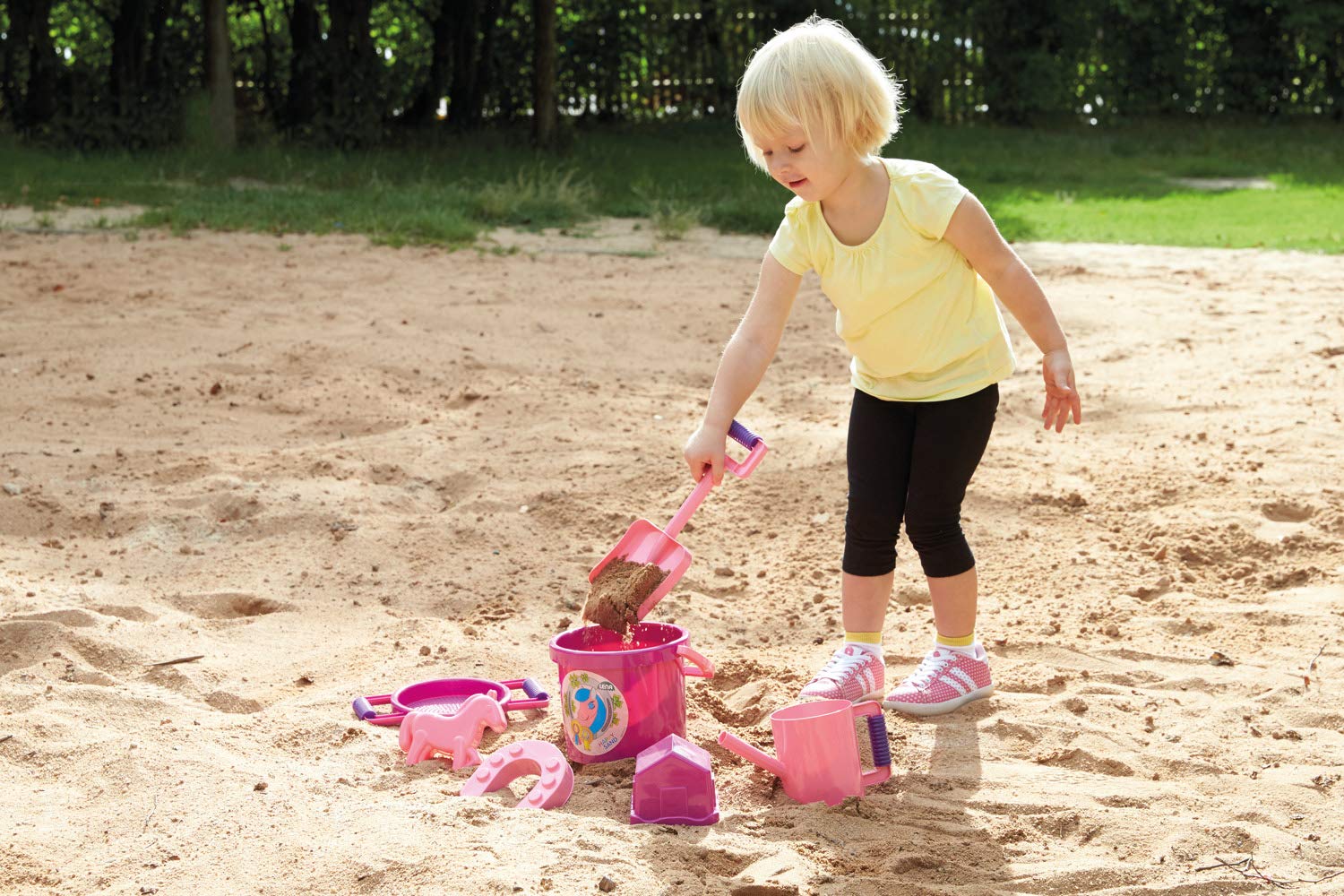 lena-happy-sand-spielset-pony-7-teilig-rosa-mit-eimer image 3