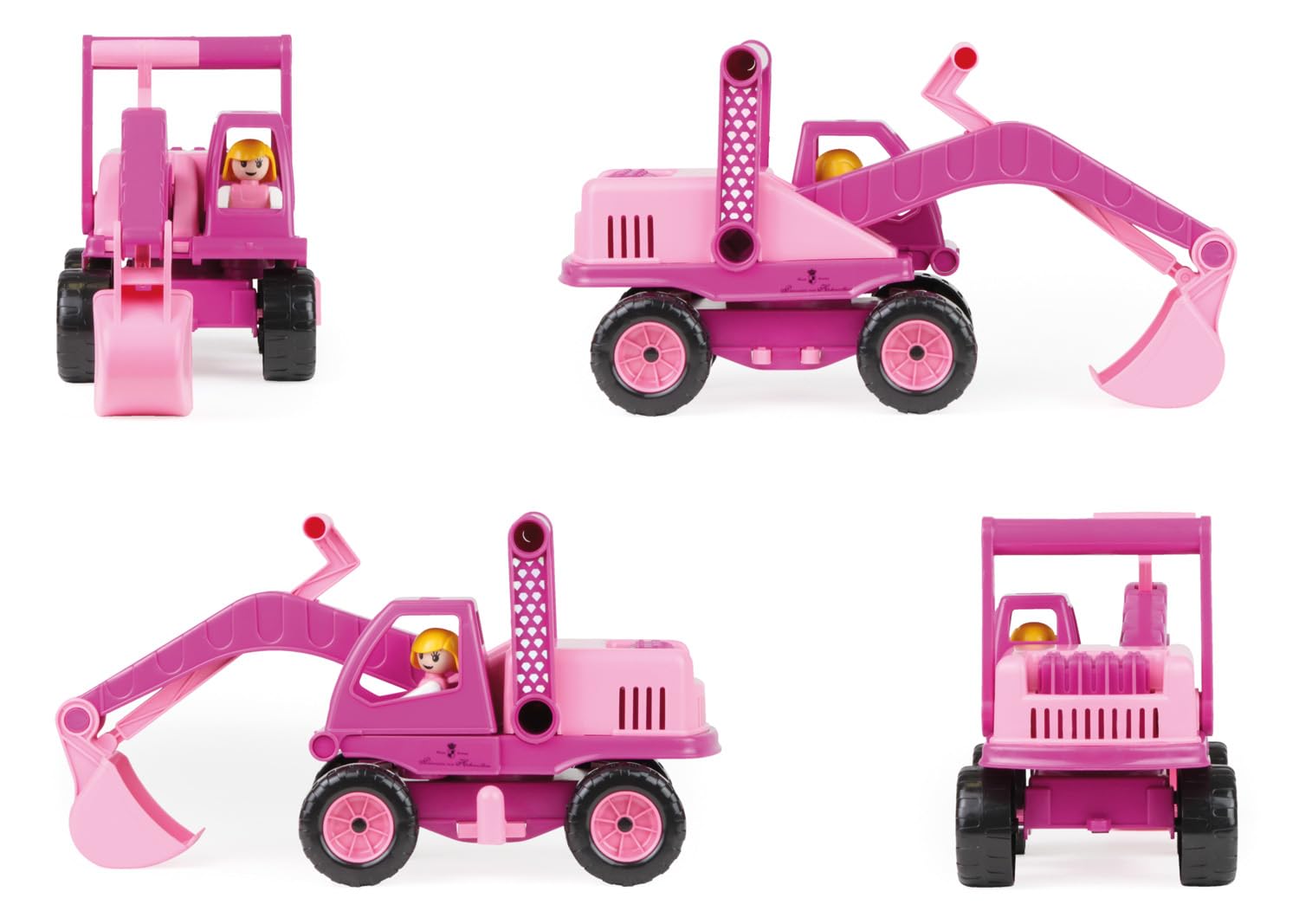 lena-aktive-04102-prinzessin-bagger-rosa-35-cm-mit-figur image 3