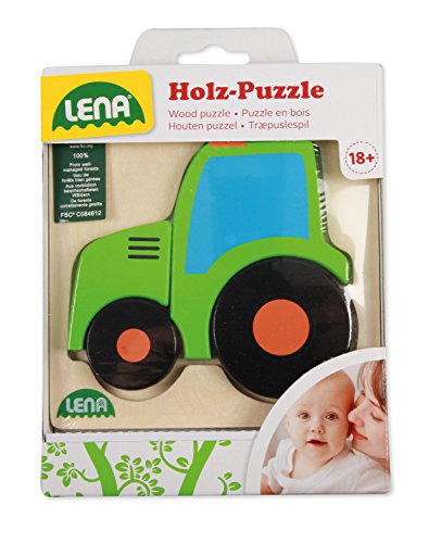 lena-my-first-32079-holzpuzzle-traktor-4-teilig image 5