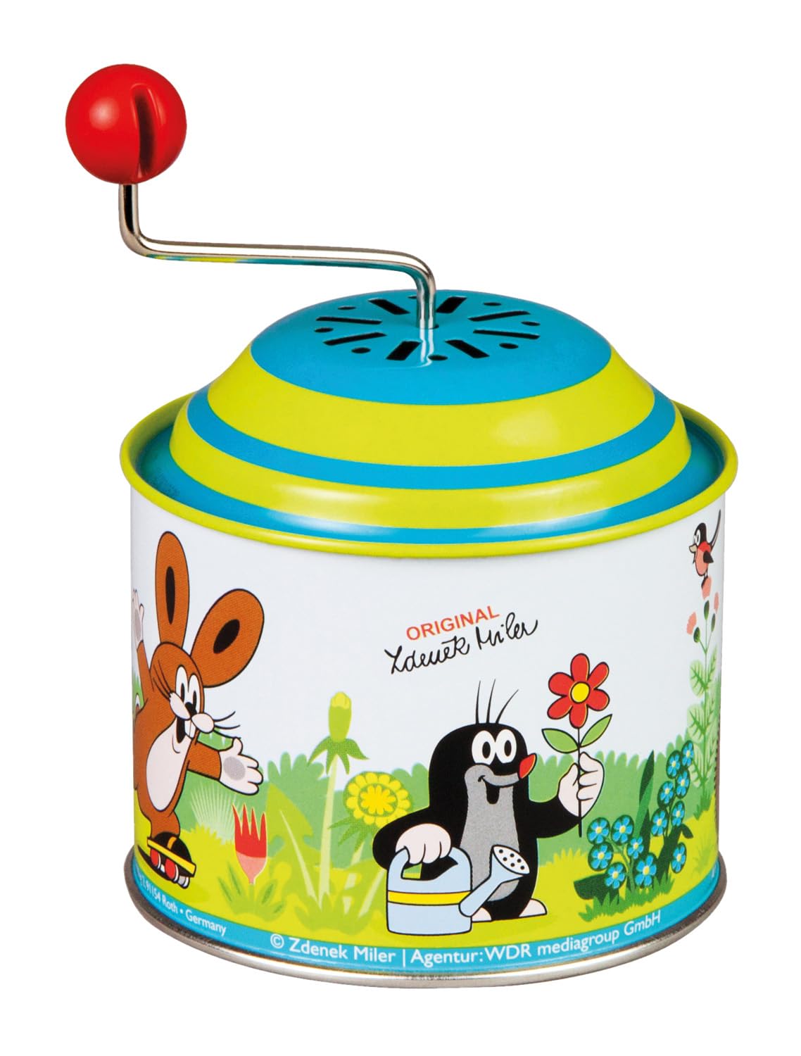 lena-der-kleine-maulwurf-52768-musikdrehdose-fr-hling-metall image 1