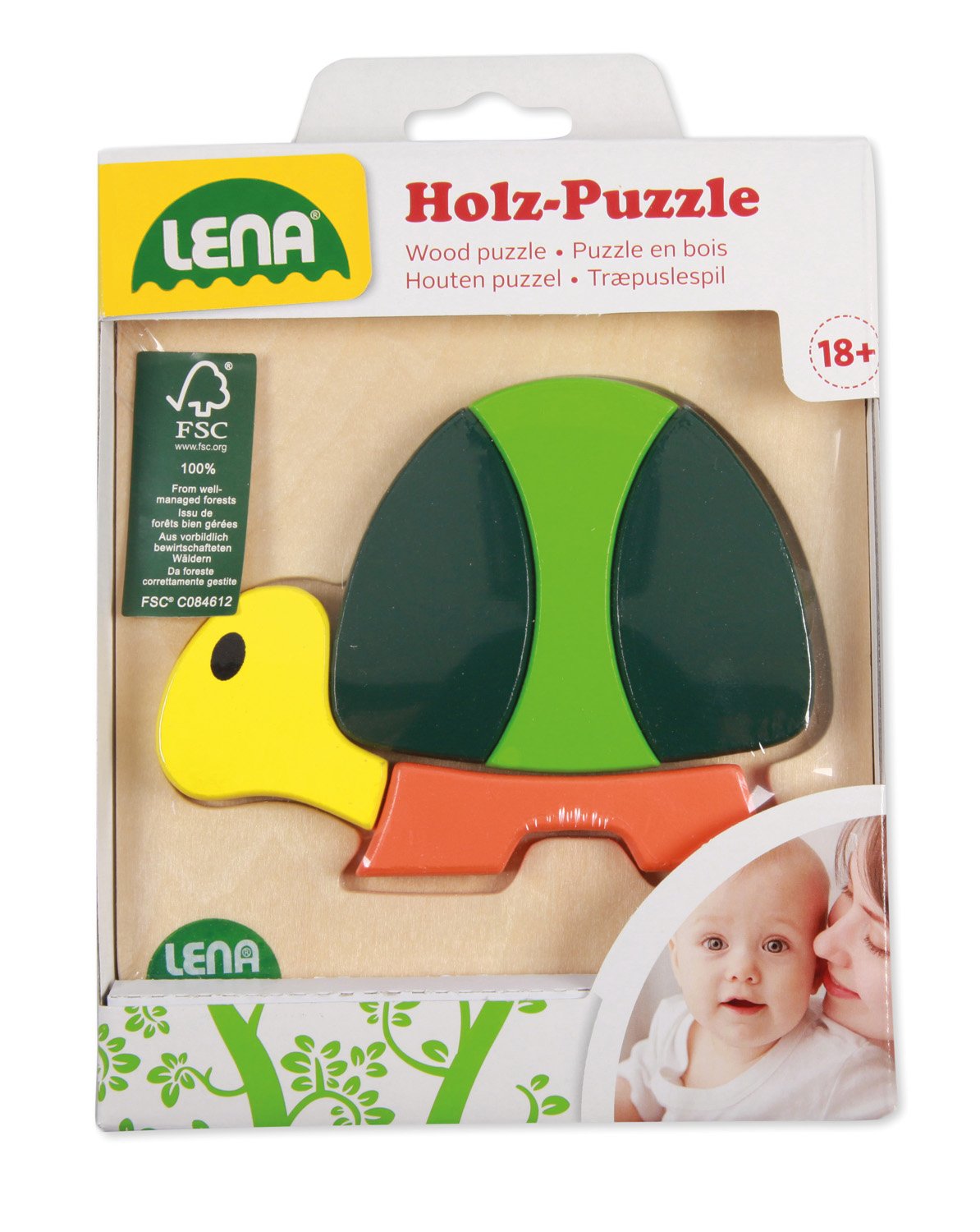 lena-my-first-32063-holzpuzzle-schildkr-te-ab-18-monate image 2