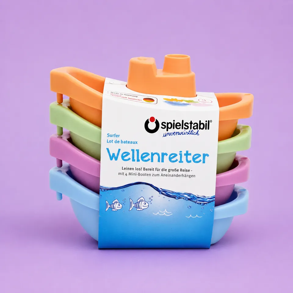 spielstabil-wasserspiel-wellenreiter-badespielzeug-4-teilig-pastell image 1