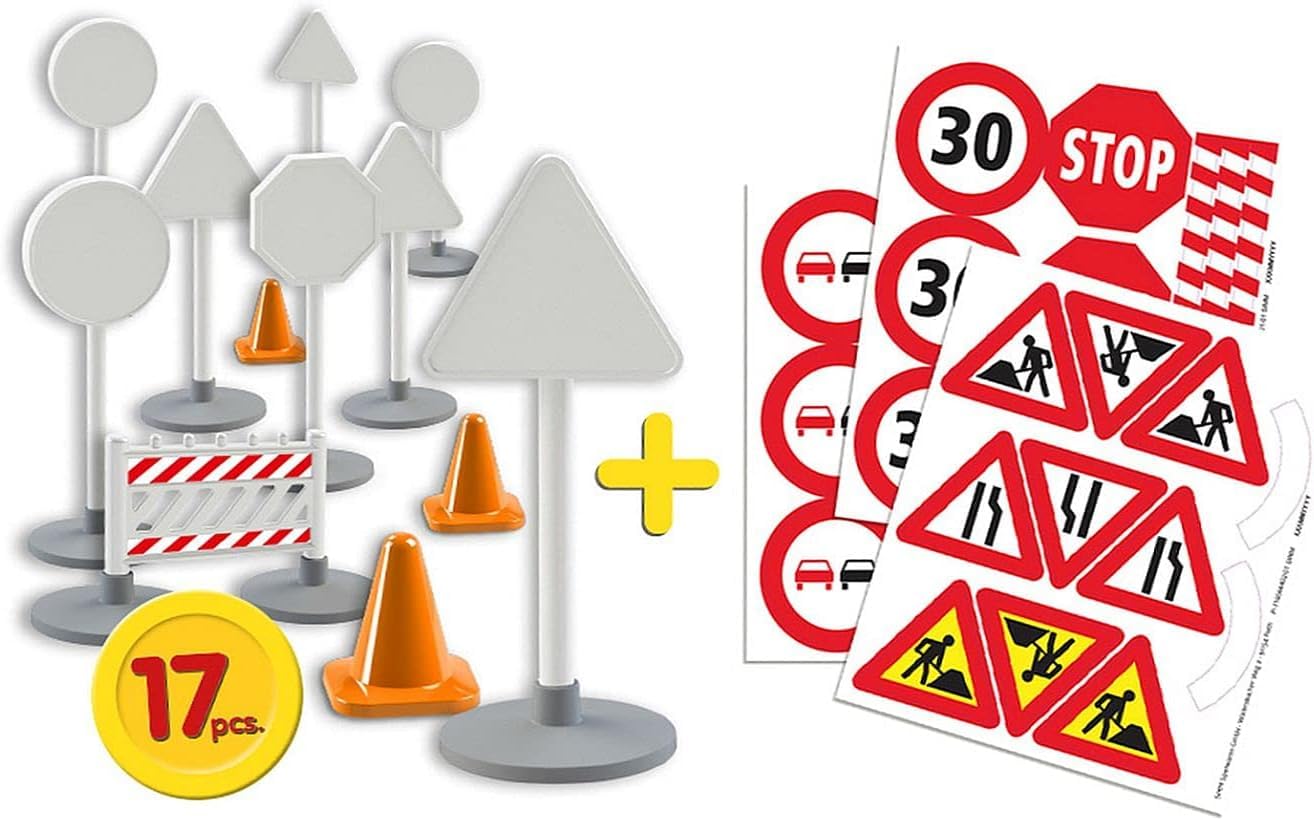 lena-truxx-verkehrszeichen-set-17-teile-spielzeug-16-cm image 3