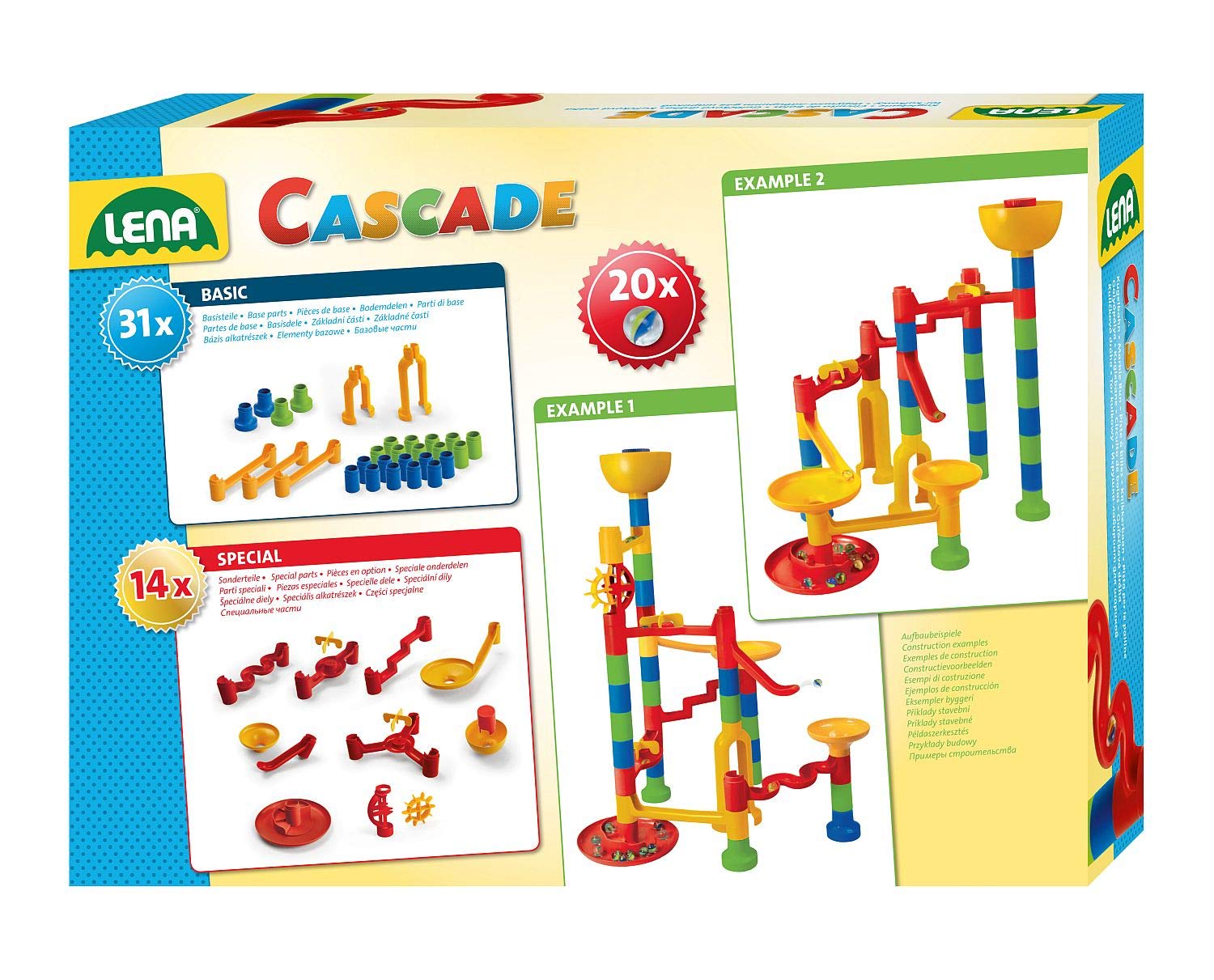 lena-cascade-65296-super-twister-kugelbahn-45-teile-ab-3-jahren image 2