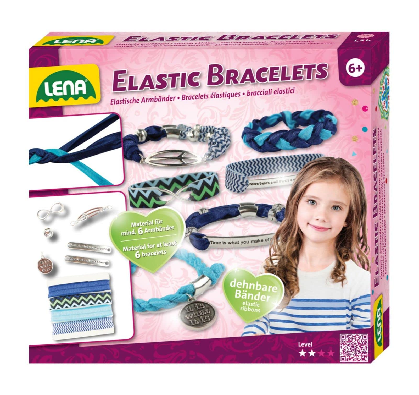 lena-glam-42651-elastic-bracelets-armband-bastelset-bunt-mittel image 1