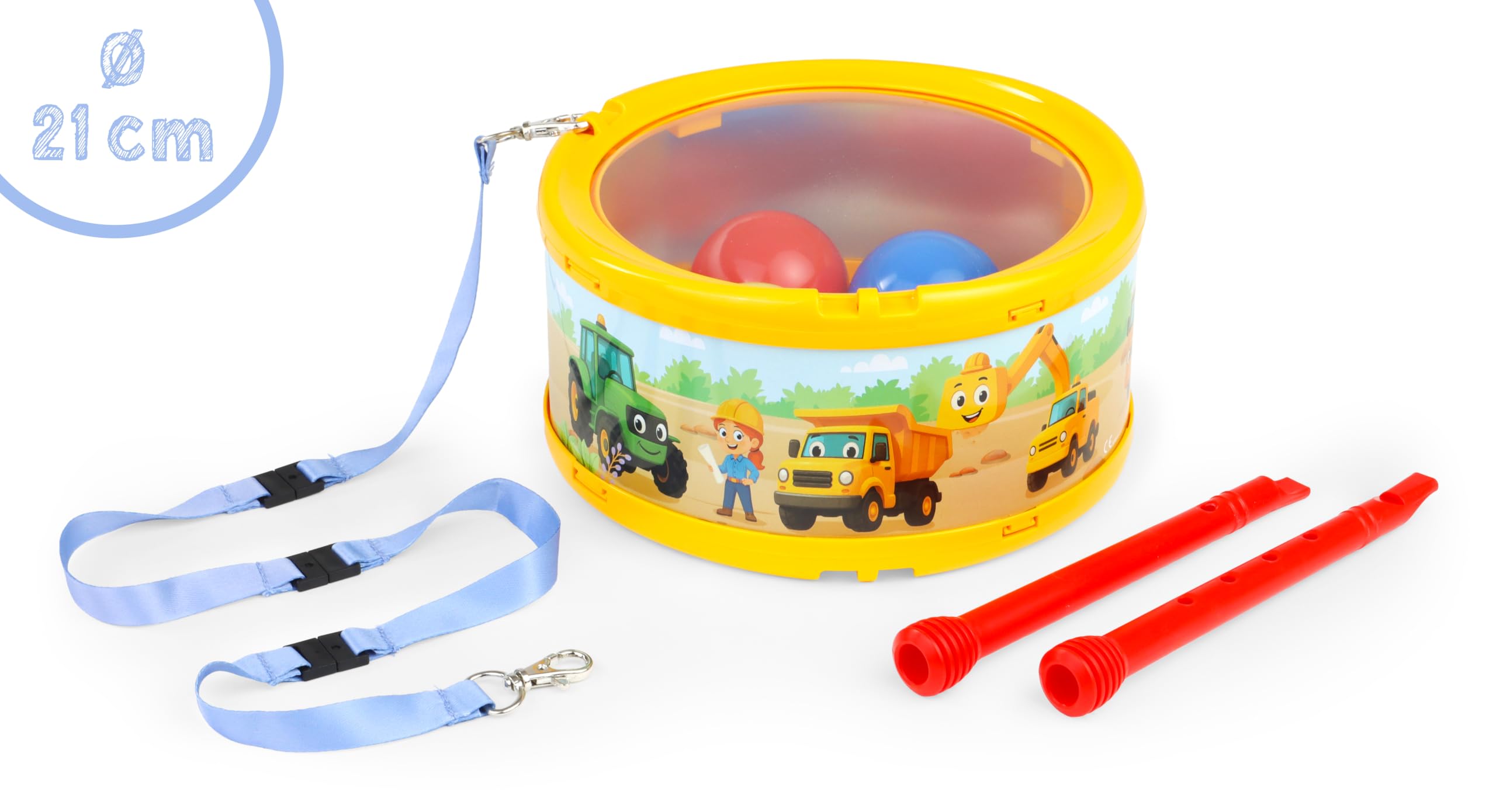 lena-my-first-trommel-fahrzeuge-kindertrommel-21-cm-ab-3-j image 2