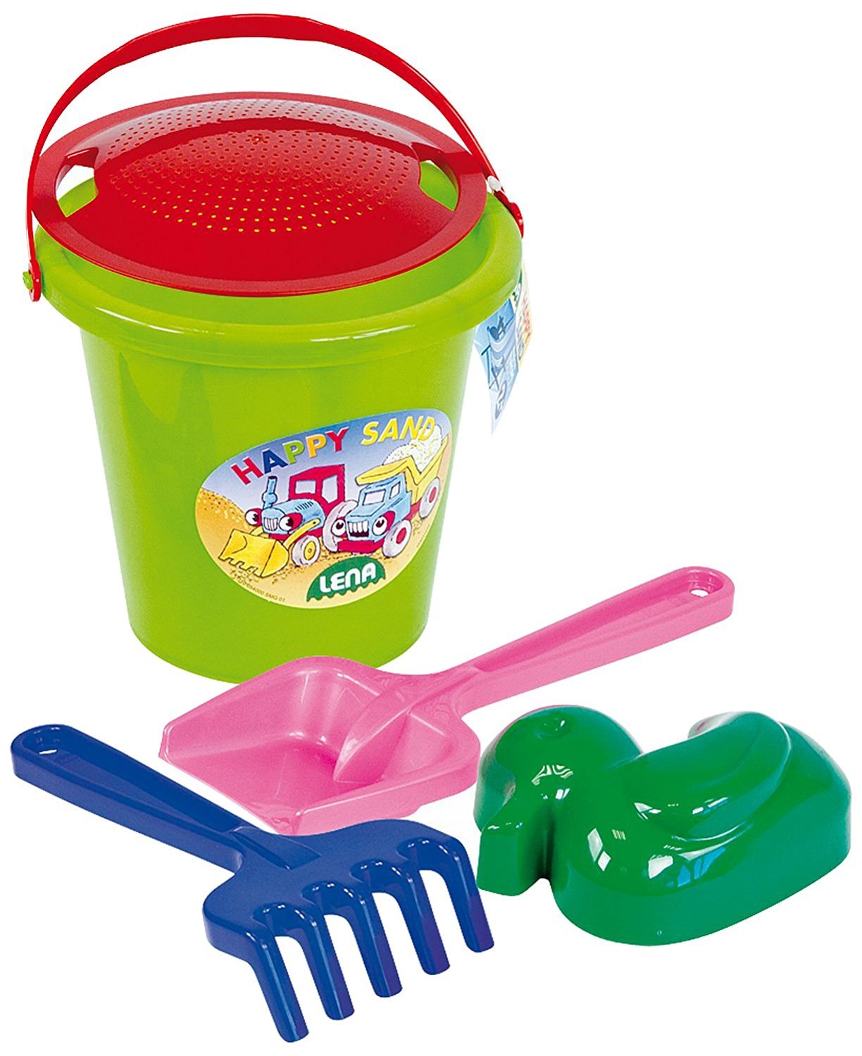 lena-happy-sand-spielset-ii-5-teilig-eimer-2-l-f-rmchen-ente image 4
