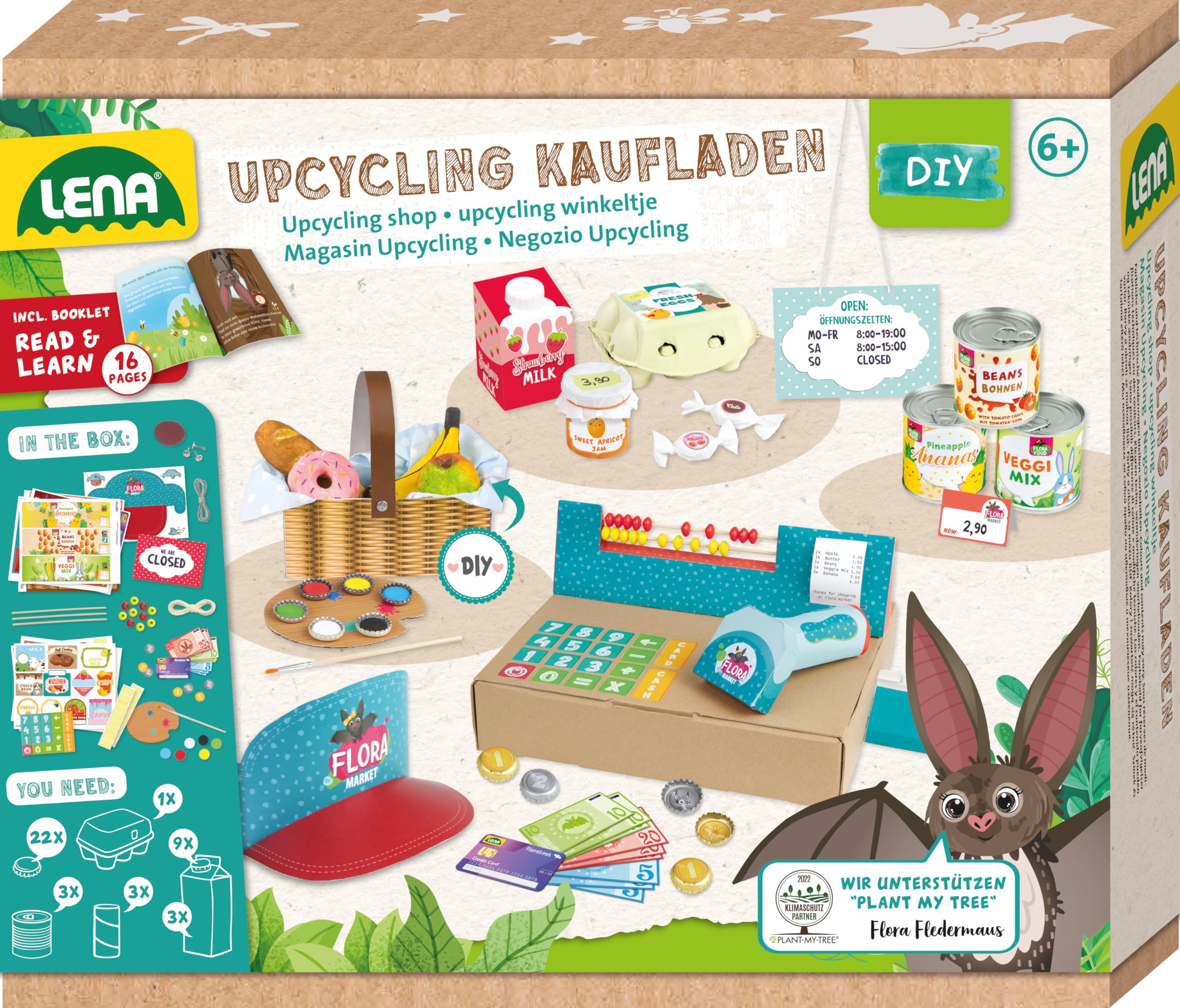 lena-diy-42837-upcycling-bastelset-kaufladen-supermarkt-ab-6-j image 1