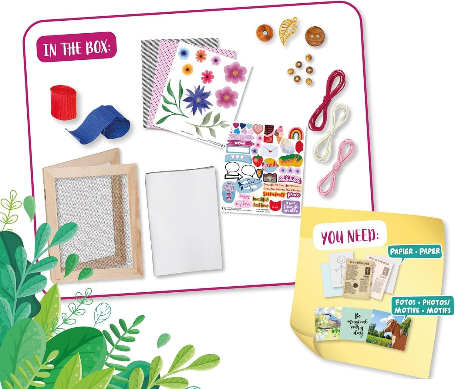 lena-diy-42838-papiersch-pfen-bastelset-kinder-ab-8-jahre image 2