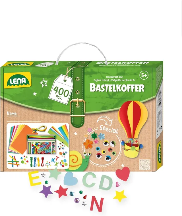 lena-the-craft-box-bastelkoffer-400-teile-bunt-ab-5-jahre image 1