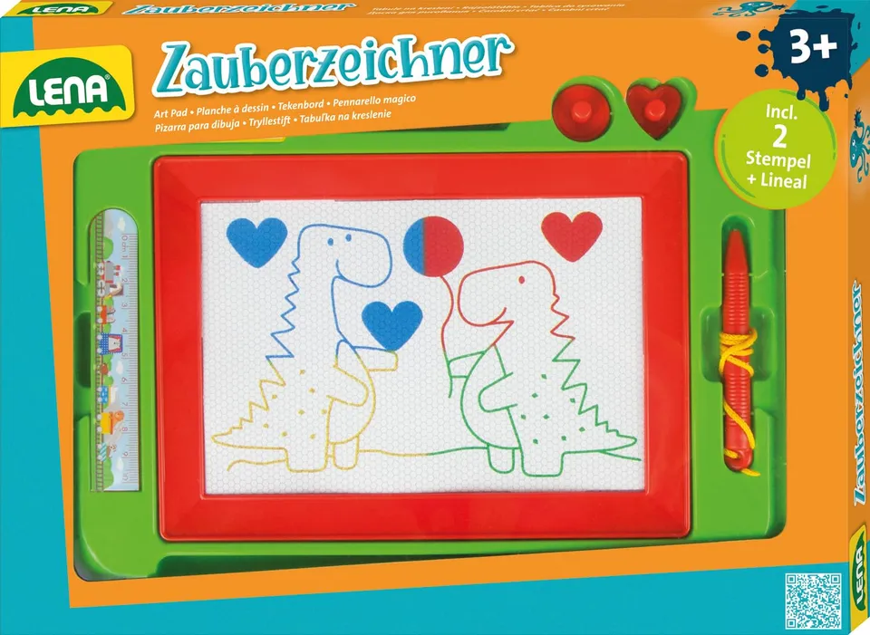 lena-creative-65716-magnetmaltafel-zaubertafel-gr-n-32-cm image 1
