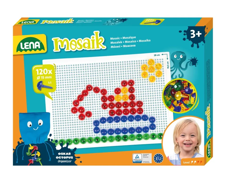 lena-mosaik-35627-steckspiel-transparent-120-teile-ab-3-jahre image 1