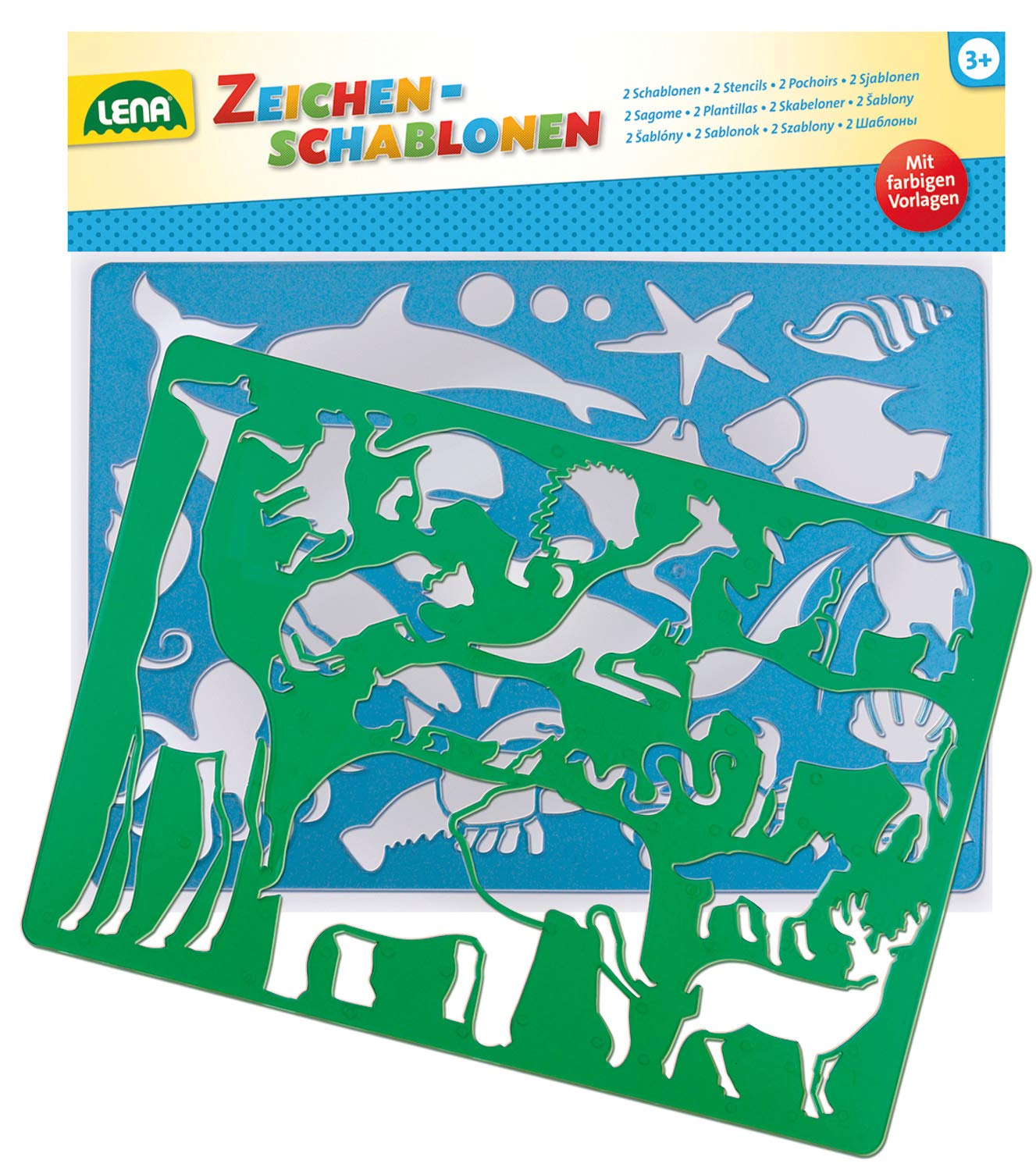 lena-creative-65768-zeichenschablonen-afrika-meer-2er-set image 2