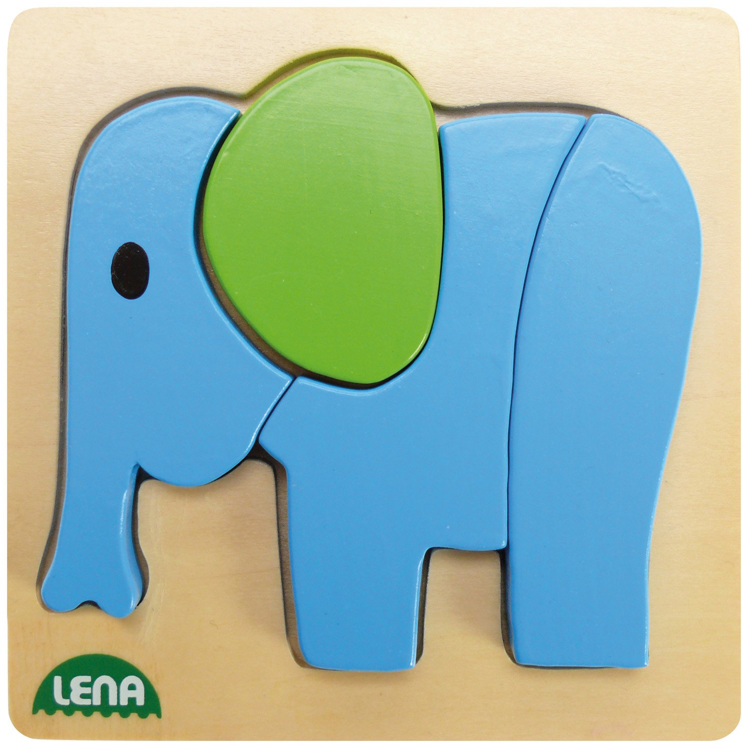 lena-my-first-holzpuzzle-elefant-steckpuzzle-mehrfarbig image 1