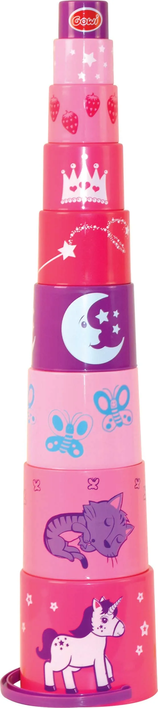 gowi-bio-by-gowi-453-36-pyramide-prinzessin-stapelbecher-9-teilig image 1