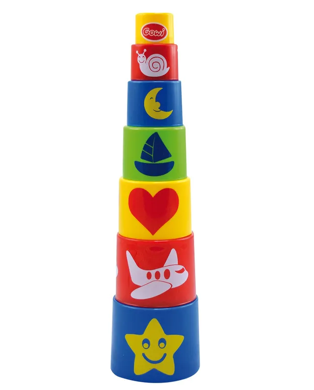 gowi-bio-pyramide-453-07-stapelbecher-7-teilig-bunt image 1
