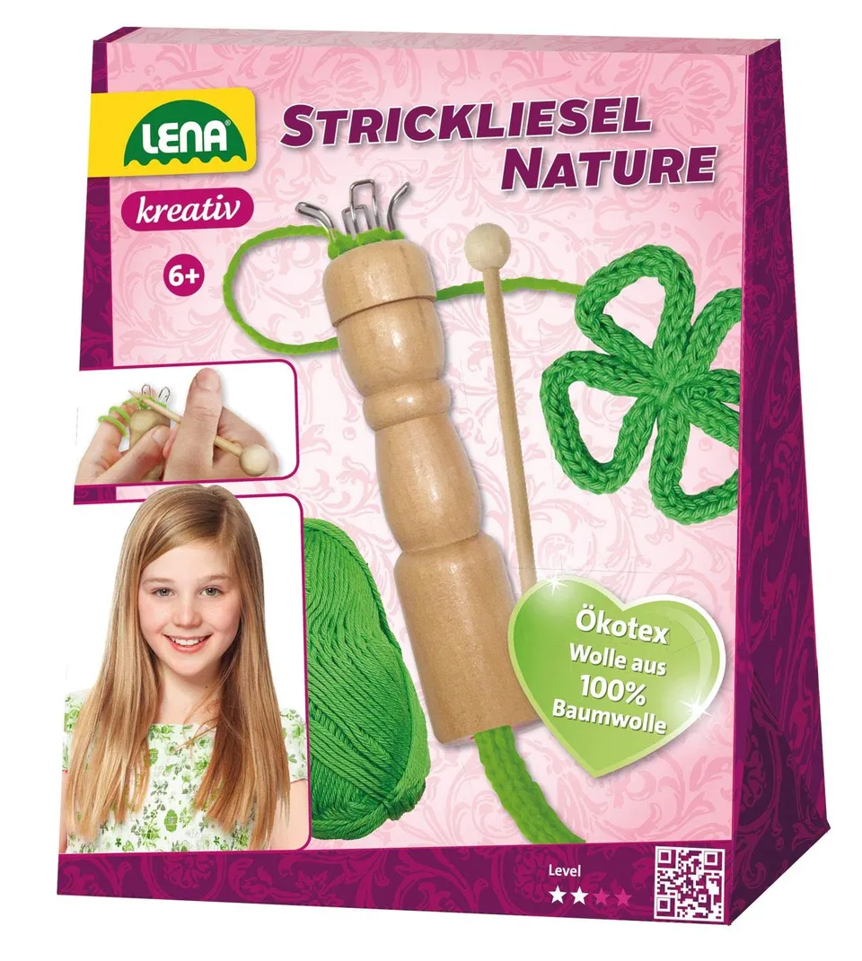 lena-creative-42376-nature-strickliesel-set-holz-ab-6-jahren image 1