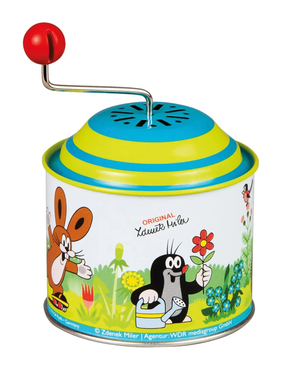 lena-der-kleine-maulwurf-52768-musikdrehdose-fr-hling-metall image 1