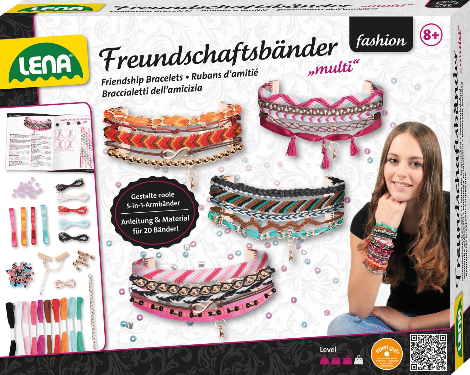 lena-glam-42721-rocailles-freundschaftsarmb-nder-bastelset-bunt image 7