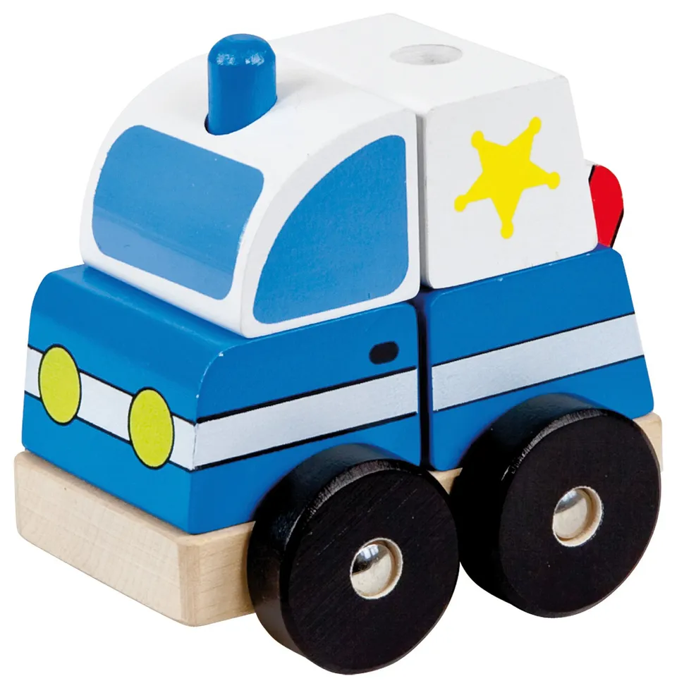 lena-my-first-holzpuzzle-polizeiauto-6-teile-10-cm image 1