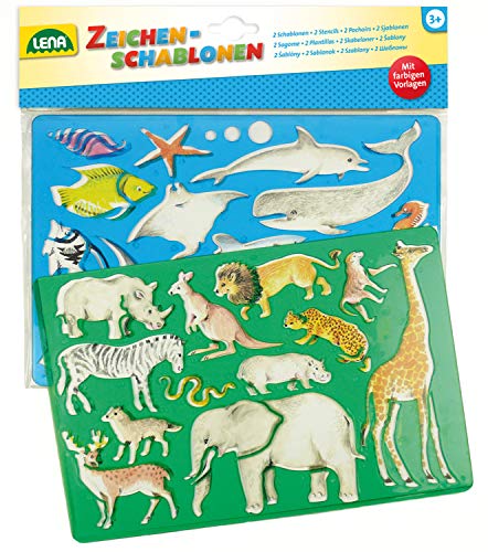 lena-creative-65768-zeichenschablonen-afrika-meer-2er-set image 5