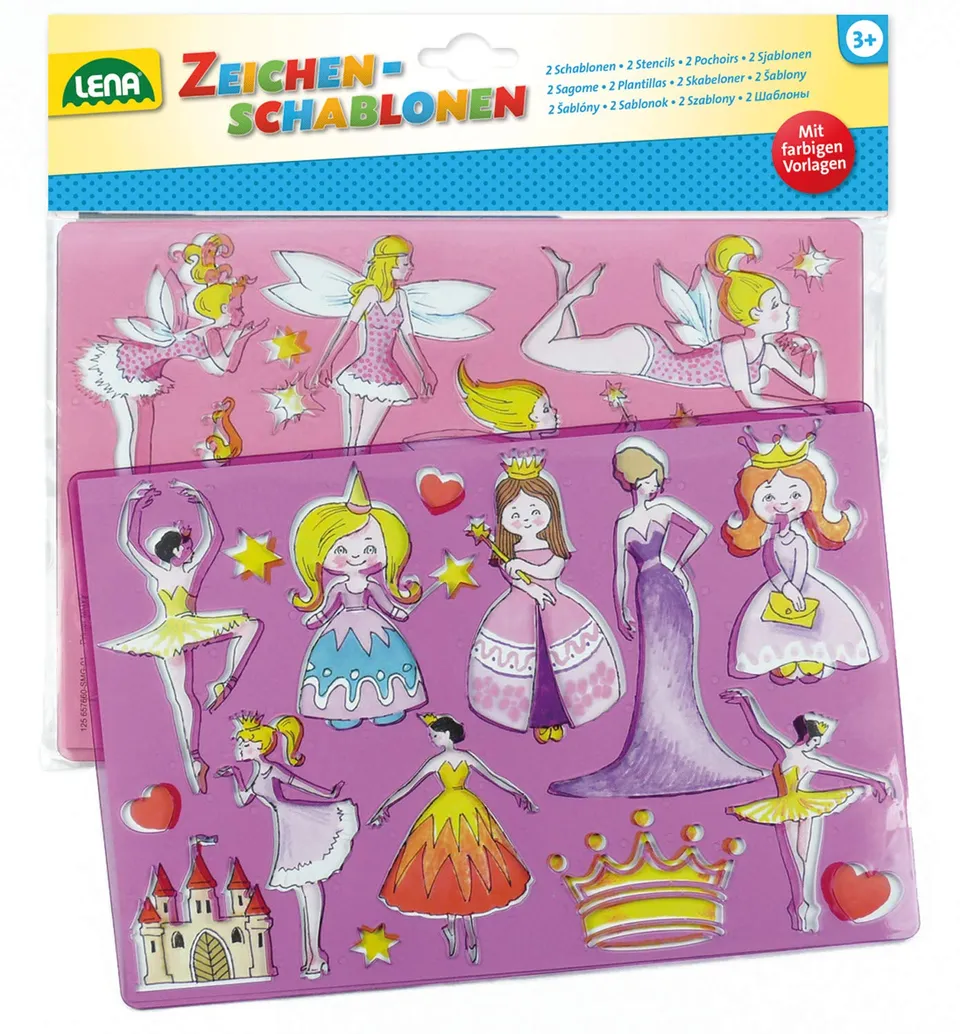 lena-creative-zeichenschablonen-prinzessin-elfen-2er-set image 1