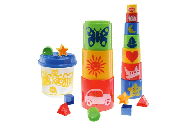 gowi-bio-steckbox-biene-pyramide-20-teilig-stapelspiel image 1