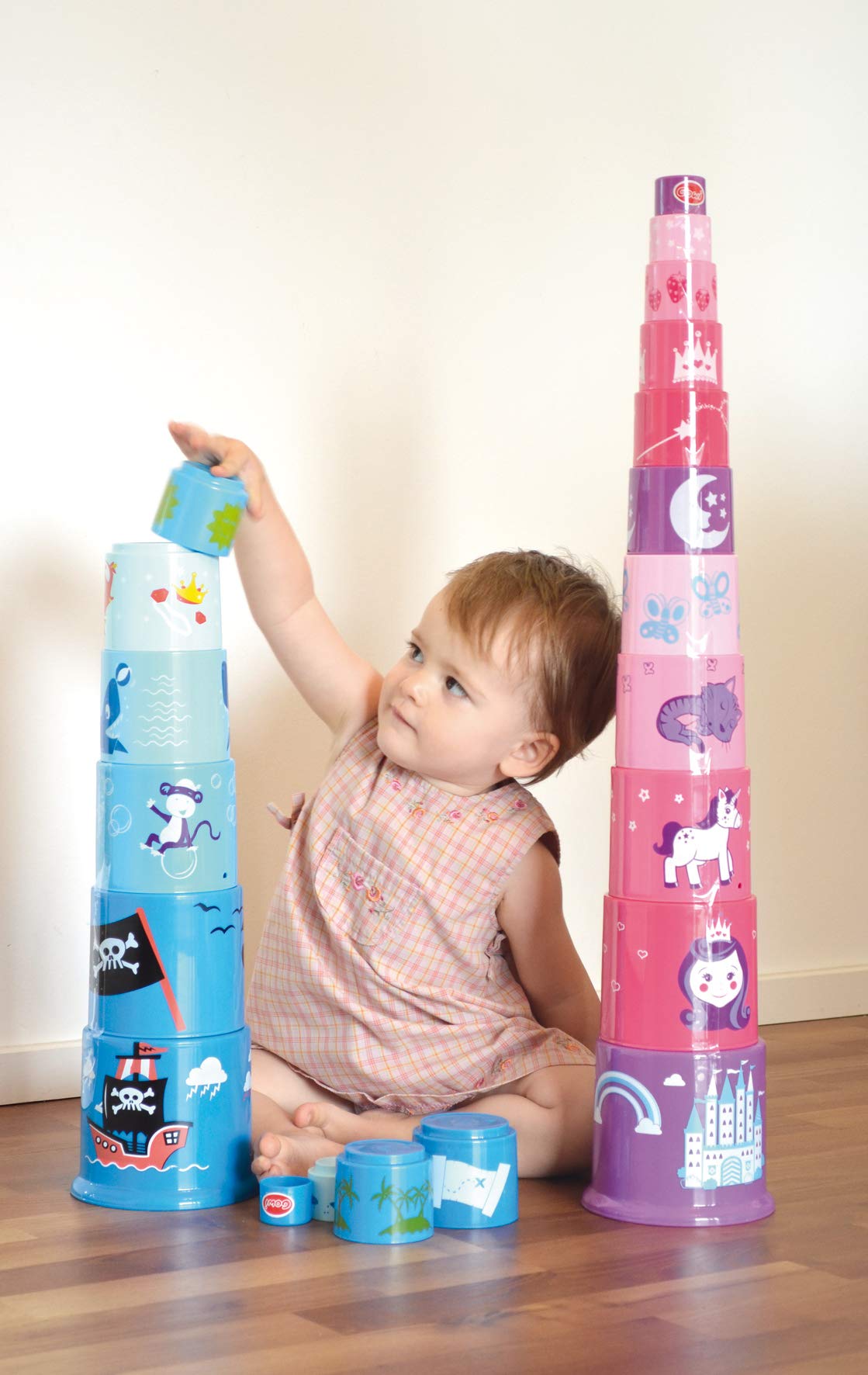 gowi-bio-prinzessin-pyramide-stapelspielzeug-453-35-11-teilig image 2