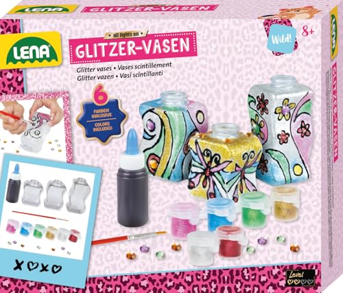 lena-glam-42693-glitzer-vasen-bastelset-3-vasen-ab-8-jahre image 7