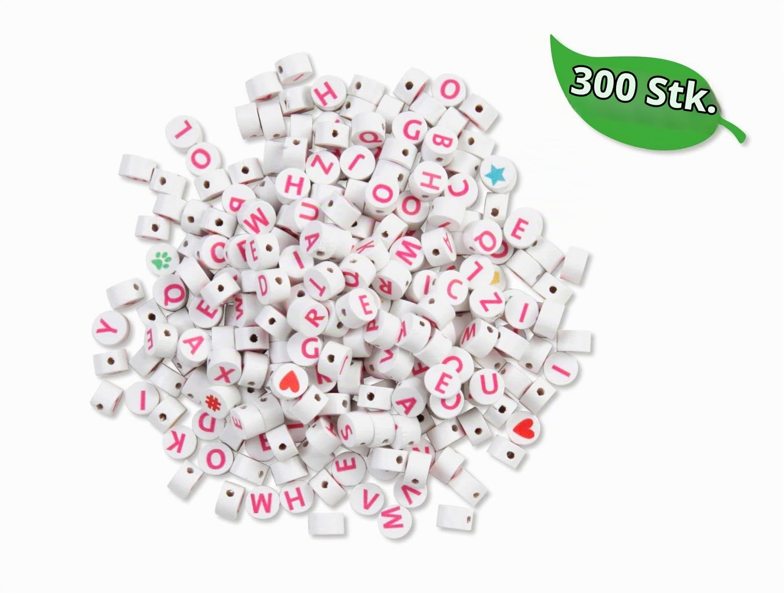 lena-glam-32050-bastelset-buchstabenperlen-holz-300-st-ck image 2