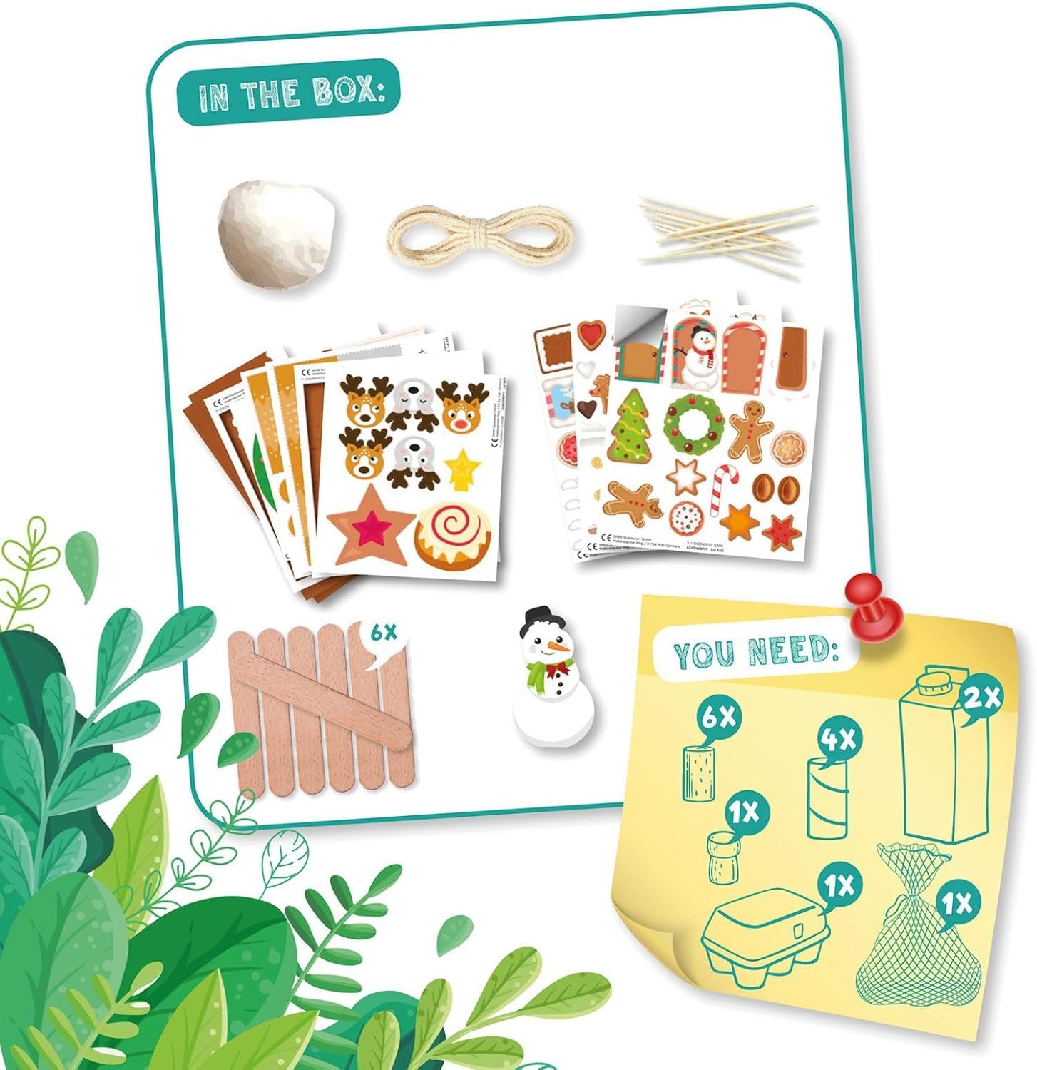 lena-diy-42840-upcycling-christmas-bastelset-kinder-ab-6-jahren image 5
