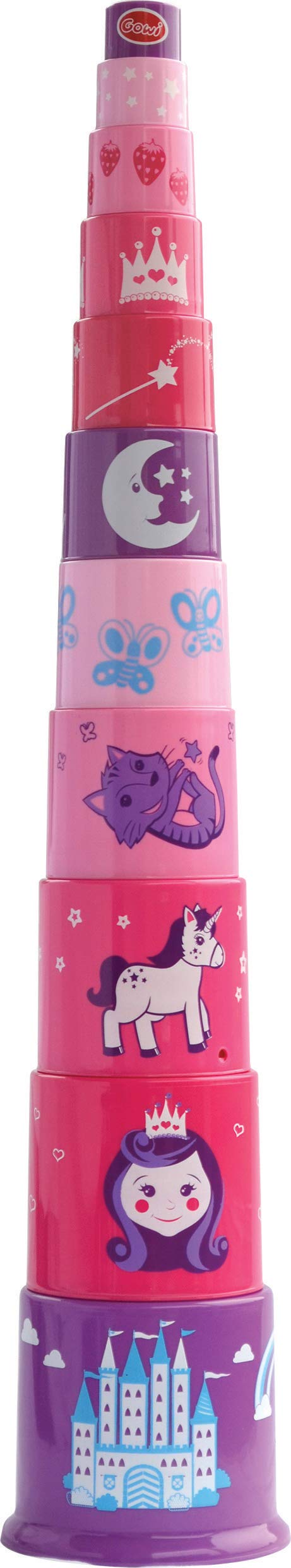 gowi-bio-prinzessin-pyramide-stapelspielzeug-453-35-11-teilig image 1