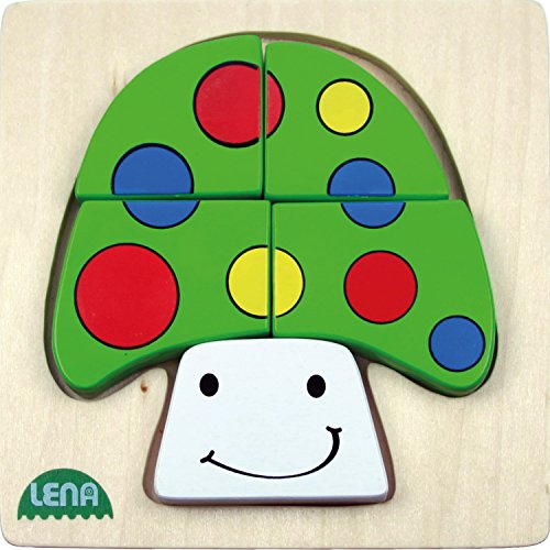 lena-my-first-32138-holzpuzzle-pilz-5-teile-14-cm image 5