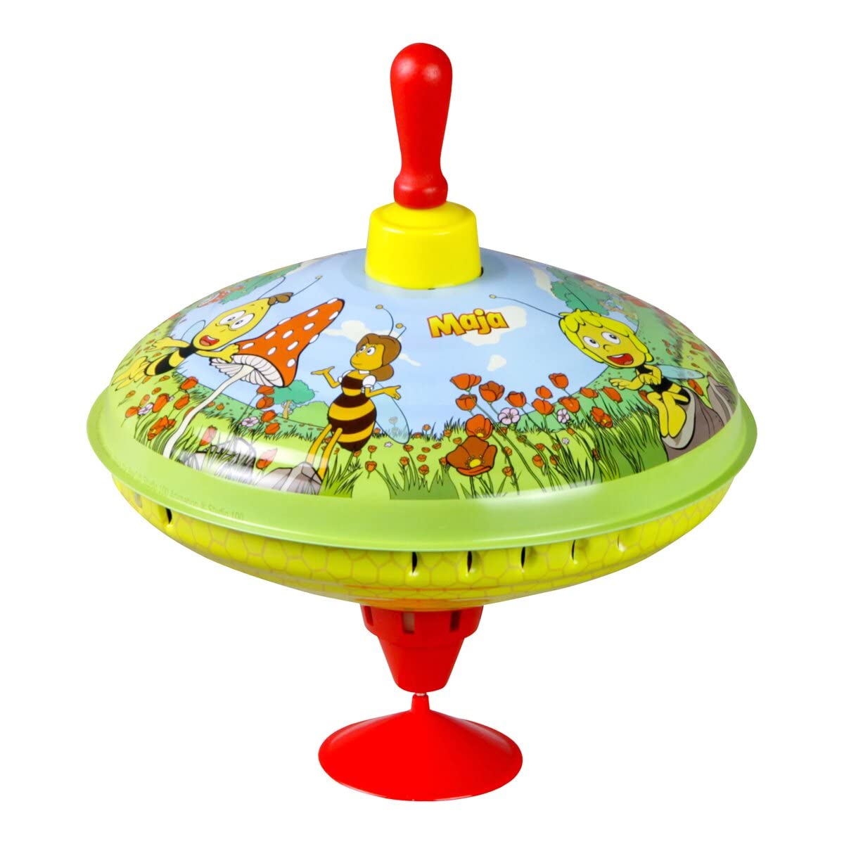 bolz-brummkreisel-biene-maja-19-cm-blechkreisel-musik image 1