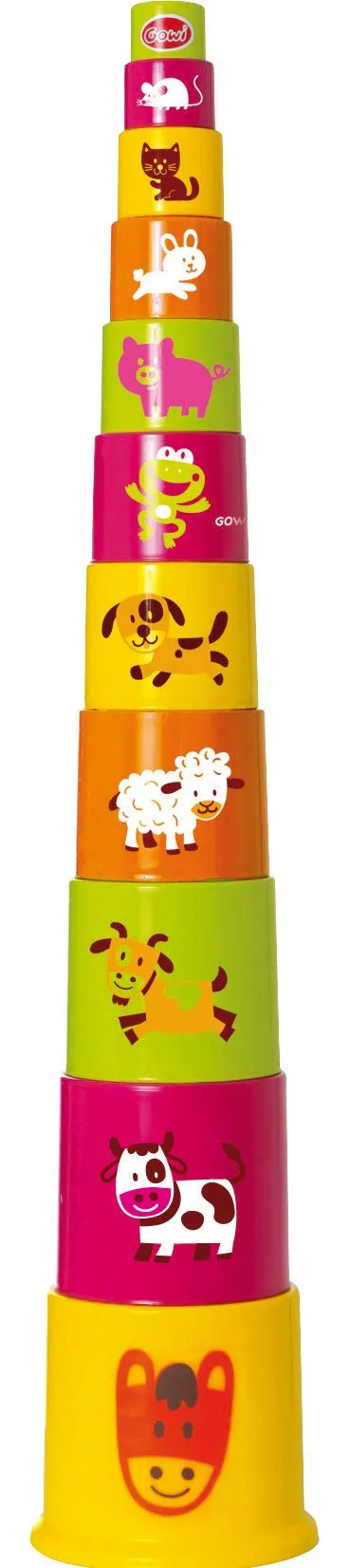 gowi-bio-by-gowi-453-15-giant-pyramide-deluxe-stapelbecher-11-tlg image 1