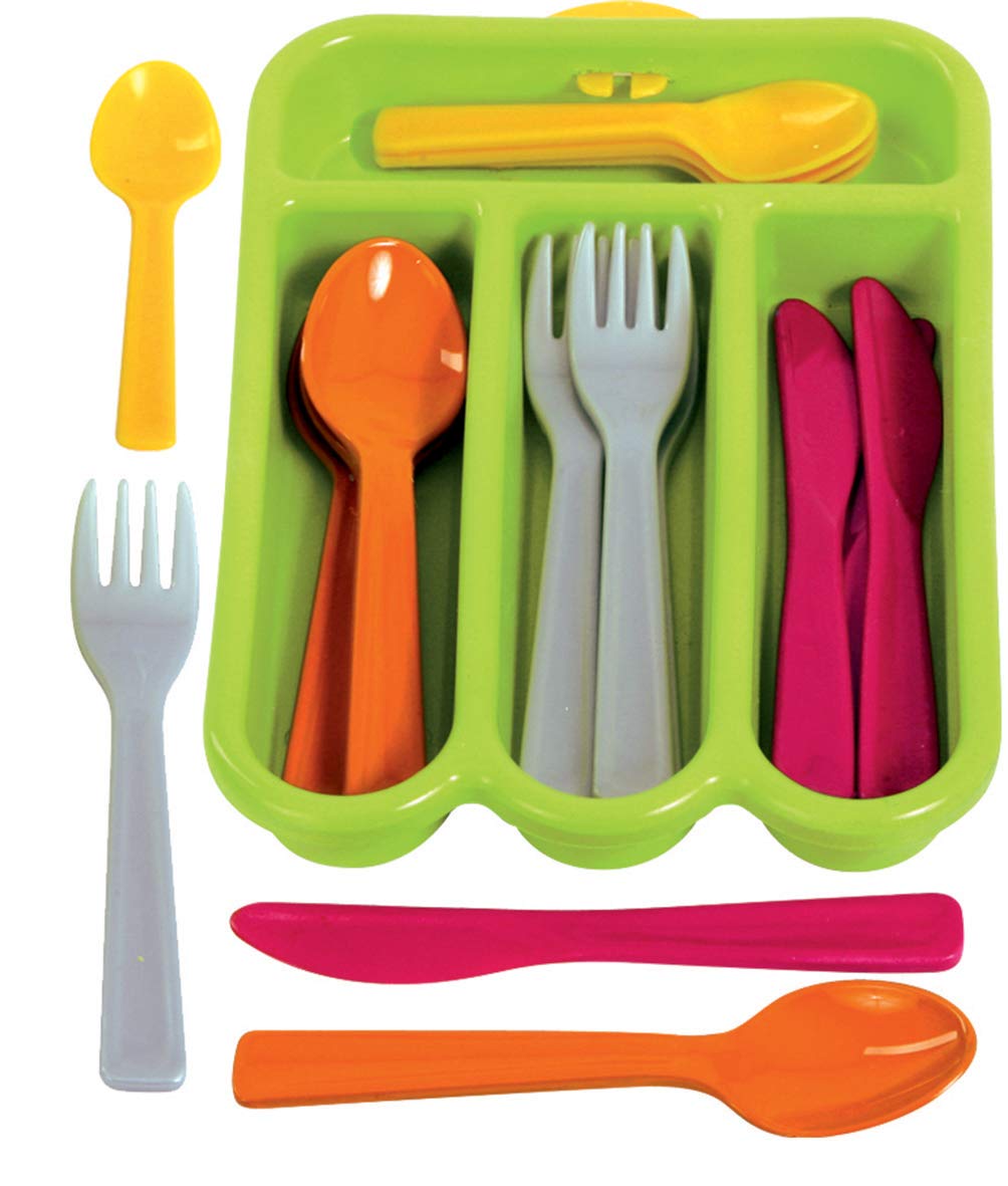 gowi-regowi-besteck-set-kinderbesteck-gr-n-17-teilig image 1