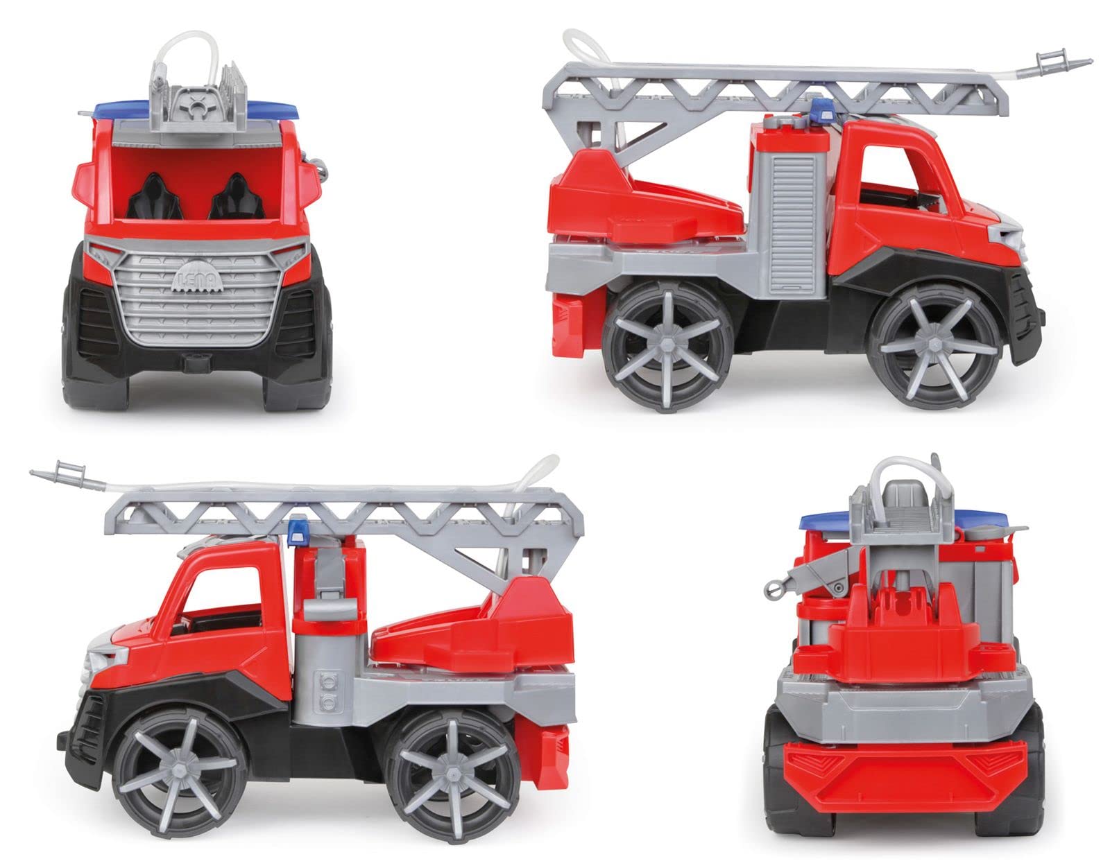 lena-truxx-04535-feuerwehr-leiterwagen-spielfahrzeug-28-cm-rot image 2
