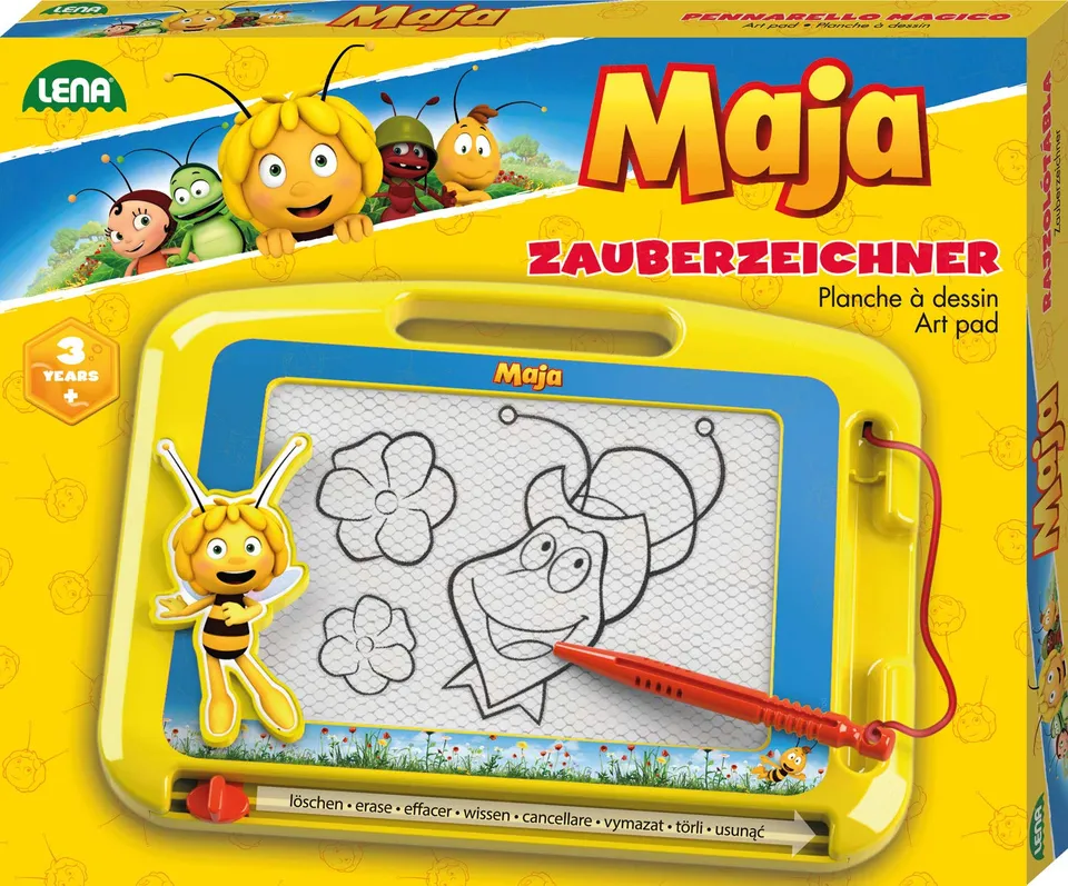 lena-creative-zauberzeichner-65687-magnetmaltafel-gelb image 1
