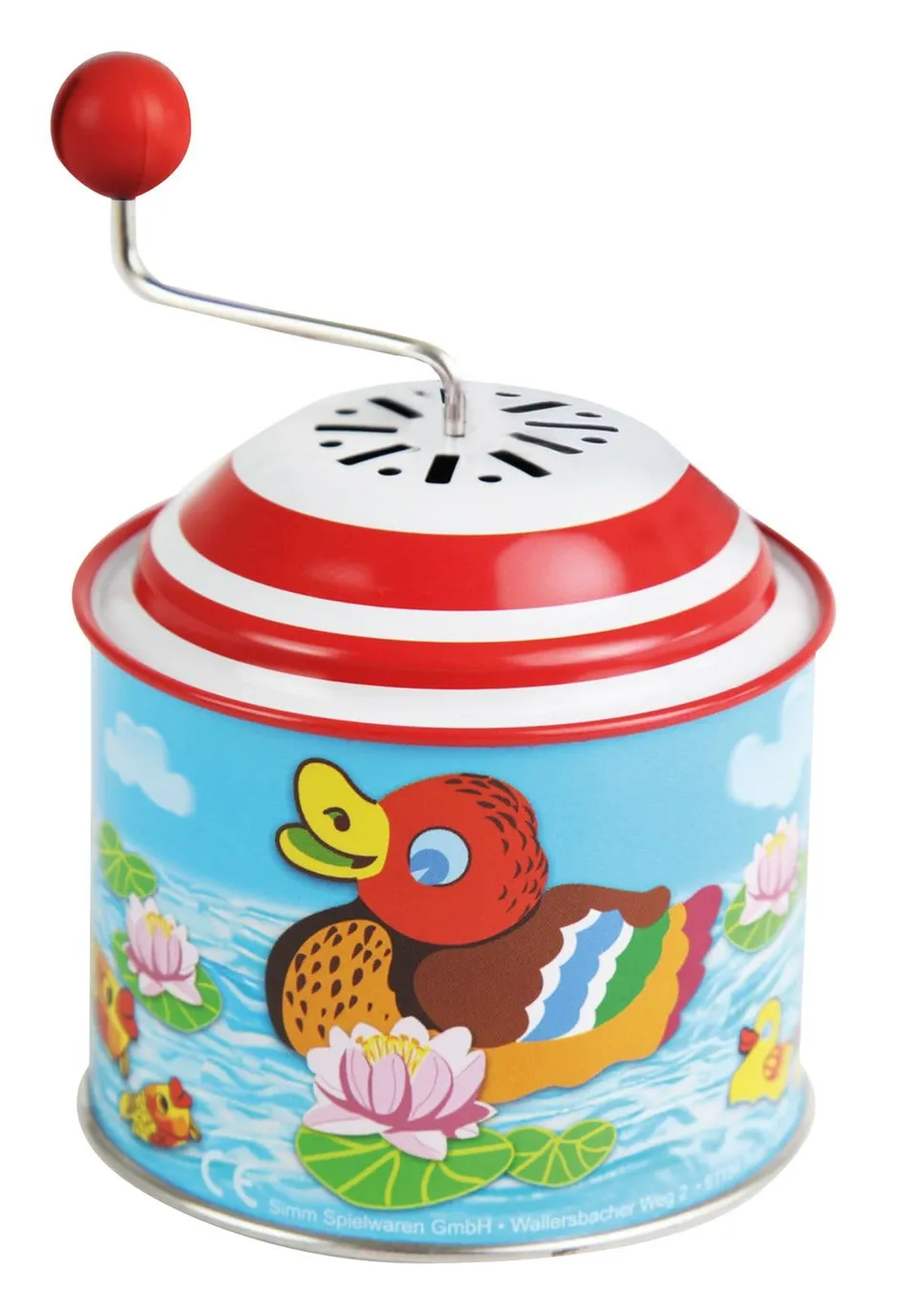 lena-my-first-52761-musikdrehdose-kleine-enten-blech-10-5-cm image 1