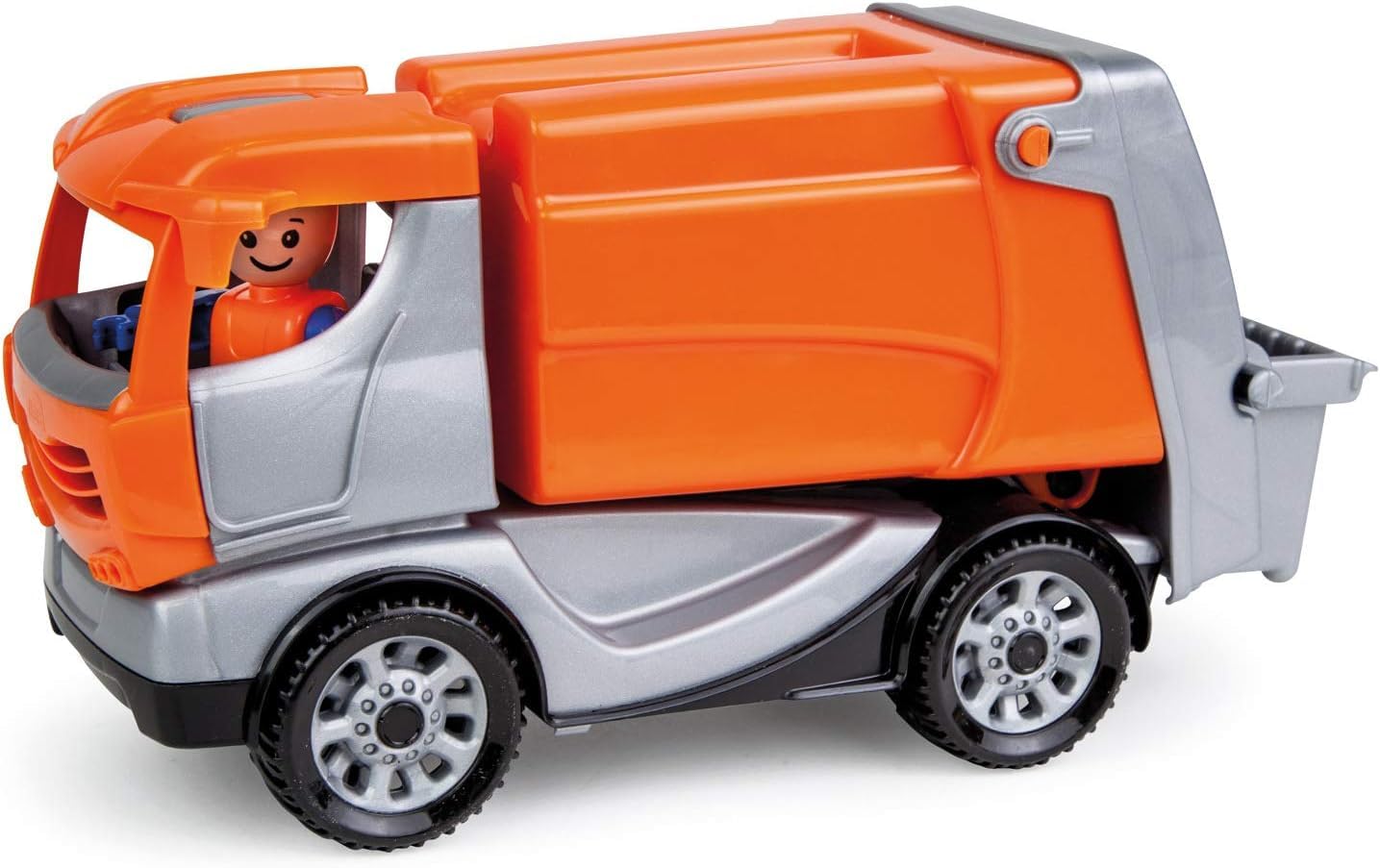 lena-truckies-01623-m-llwagen-22-cm-orange-mit-figur image 1