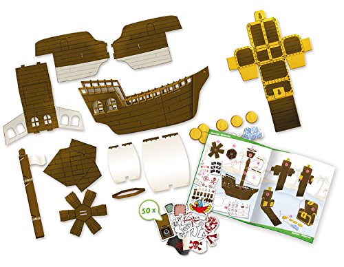lena-creative-42645-bastelset-piratenschiff-30-cm image 5